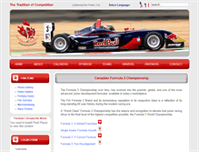 Tablet Screenshot of formula3.ca